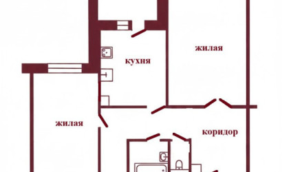 Купить 2-комнатную квартиру, Бобруйск, Строителей, 34. Фото 9