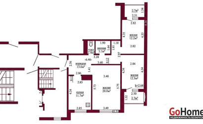 Купить 3-комнатную квартиру, Гродно, Огинского, 50А. Фото 18