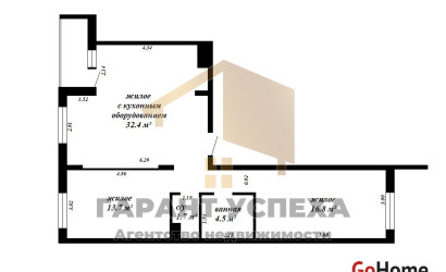 Купить 3-комнатную квартиру, Брест, ул. Октябрьской революции, д. . Фото 20