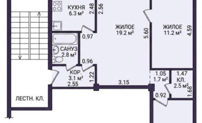  62 м2, Молодечно(Янки Купалы 108)