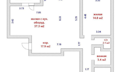 Купить 3-комнатную квартиру, Минск, Дзержинского просп., 21 (Московский район). Фото 46