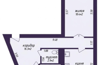 Купить 1-комнатную квартиру, Минск, Илимская ул., 10 (Заводской район). Фото 1