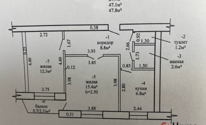 Купить 2-комнатную квартиру, Мозырь, Коллективный пер., д.20