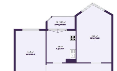 Купить 2-комнатную квартиру, Красная Слобода, Вирича ул., 3. Фото 15