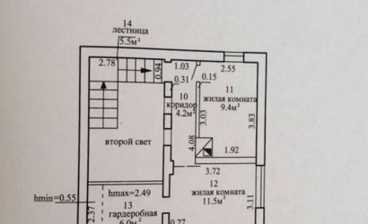  2-этаж.(168.9 м2), Выверы(Мира ул.)