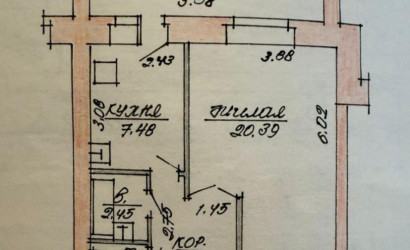 Купить 1-комнатную квартиру, Витебск, Чапаева ул., 34/4. Фото 10