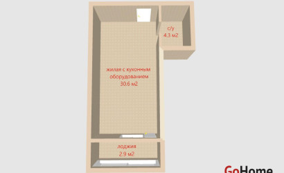 Купить 1-комнатную квартиру, Минск, Макаенка ул., 12/Л (Первомайский район). Фото 33