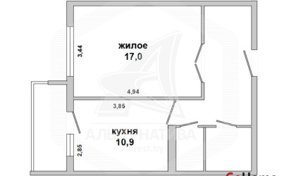 Купить 1-комнатную квартиру, Брест, Вулька, ул. Бориса Маслова