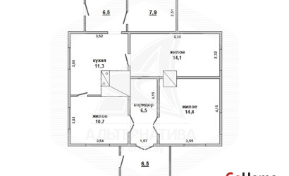 Купить дом в деревне, Малиновка, Чернянский с/с, 22.32 соток. Фото 15