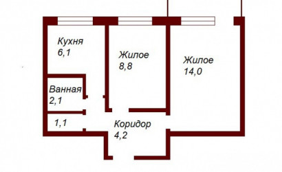 Купить 2-комнатную квартиру, Брест, ул. Суворова, д. . Фото 7