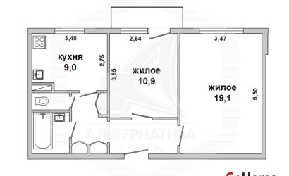 Купить 2-комнатную квартиру, Жабинка, , . Фото 1