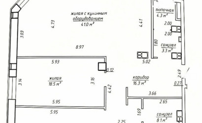 Купить 3-комнатную квартиру, Минск, Грибоедова, 11 (Центральный район). Фото 16