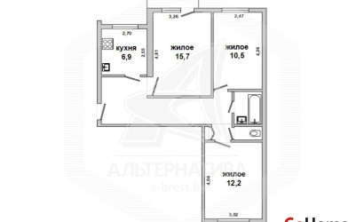 Купить 3-комнатную квартиру, Брест, Центр, ул. Кирова. Фото 13