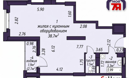 Купить 2-комнатную квартиру, Минск, Туровского ул., 18(Первомайский район). Фото 24