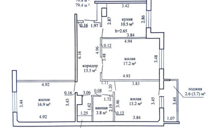 Купить 3-комнатную квартиру, Барановичи, Александра Волошина, 36. Фото 27
