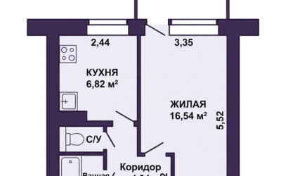 Купить 1-комнатную квартиру, Минск, Богдановича ул., 143 (Советский район). Фото 12