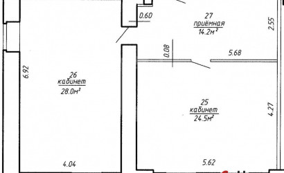 Аренда помещения, Минск, Фабрициуса ул., 8/б,  от 53.7 до 79.3 кв.м.. Фото 12