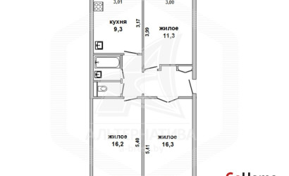 Купить 3-комнатную квартиру, Брест, Южный, ул. Рокоссовского. Фото 14