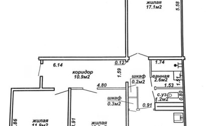 Купить 3-комнатную квартиру, Гомель, Чечерская, 15. Фото 9