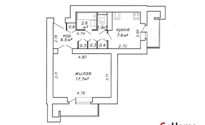 Купить 1-комнатную квартиру, Минск, ул. Украинки Леси, д. 16 (Центральный район). Фото 14