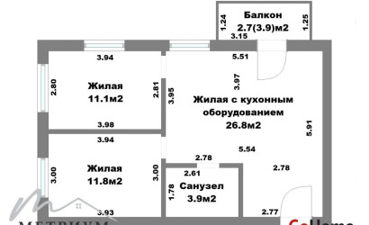 Купить 3-комнатную квартиру, Минск, Аэродромная ул., 26/А (Октябрьский район). Фото 28