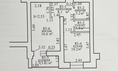 Купить 1-комнатную квартиру, Витебск, Воинов-Интернационалистов, 43А. Фото 11
