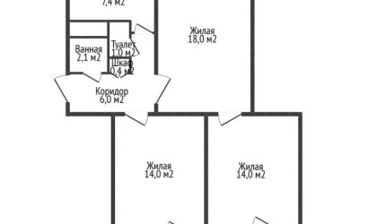 Купить 2-комнатную квартиру, Минск, Казинца ул., 64 (Октябрьский район). Фото 15
