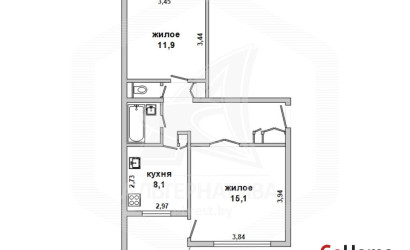 Купить 2-комнатную квартиру, Оберовщина, , . Фото 8