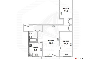 Купить 3-комнатную квартиру, Брест, Центр, ул. Гоголя. Фото 1