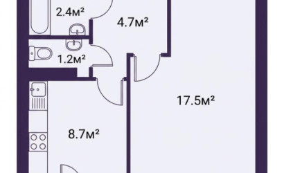 Купить 1-комнатную квартиру, Молодечно, Великий Гостинец ул., 140. Фото 18