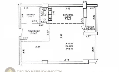 Купить 1-комнатную квартиру, Гомель, ул. Бородина, д. 6. Фото 4