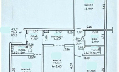 Купить 3-комнатную квартиру, Гомель, Белицкая, 11. Фото 6