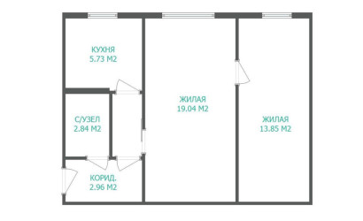 Купить 2-комнатную квартиру, Минск, Седых ул., 38 (Первомайский район). Фото 1