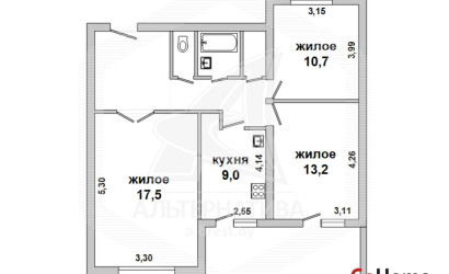 Купить 3-комнатную квартиру, Брест, Восток, ул. Лактионова. Фото 1