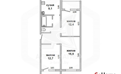 Купить 3-комнатную квартиру, Брест, Гобк, ул. Героев обороны Брестской крепости. Фото 1