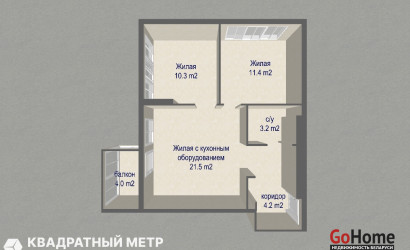 Купить 3-комнатную квартиру, Минск, пер. Братский, д. 11 (Октябрьский район). Фото 19