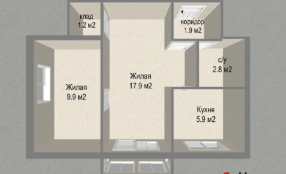 Купить 2-комнатную квартиру, Минск, Осипенко ул., 26 (Центральный район). Фото 15