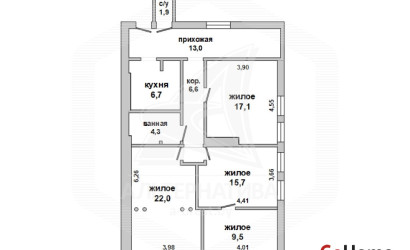 Купить 4-комнатную квартиру, Брест, Центр, ул. Маяковского. Фото 22