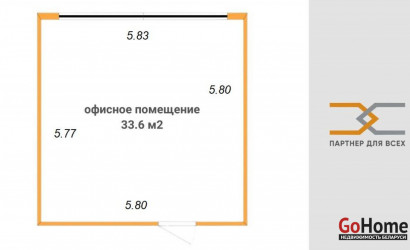 Продажа офиса, Минск, Либкнехта ул., 66,  33.6 кв.м.. Фото 1