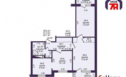 Купить 3-комнатную квартиру, Солигорск, Железнодорожная ул., 50. Фото 23
