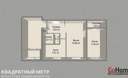 Купить комнату, Минск, ул. Воронянского, д. 52 (Октябрьский район). Фото 9