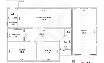 Купить дом, Щебрин, Тельминский с/с, 12.56 соток. Фото 1