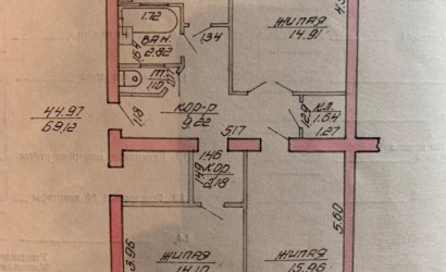 Купить 3-комнатную квартиру, Витебск, Жесткова ул., 18/а. Фото 1