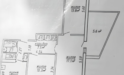 Купить 3-комнатную квартиру, Новополоцк, Молодежная ул., 140. Фото 6