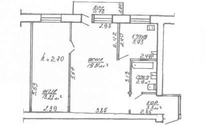 Купить 2-комнатную квартиру, Речица, Мира ул., д.7. Фото 19