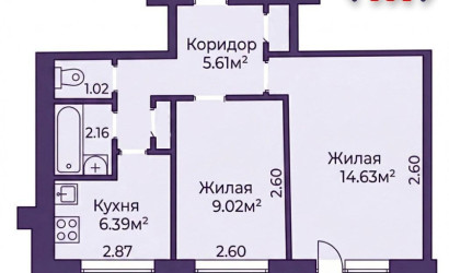 Купить 2-комнатную квартиру, Минск, Ташкентская ул., 22/2(Заводской район). Фото 20