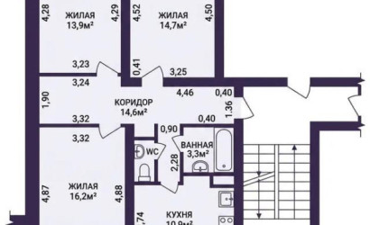  38.9 м2, Слуцк(Мельничная ул.)