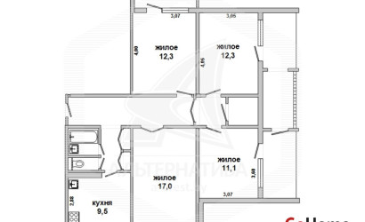 Купить 4-комнатную квартиру, Брест, Восток, ул. Советской Конституции. Фото 10