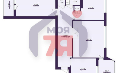 Купить 3-комнатную квартиру, Молодечно, Язепа Дроздовича ул., 5. Фото 25