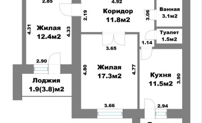 Купить 2-комнатную квартиру, Минск, Лукьяновича ул., 2 (Советский район). Фото 19